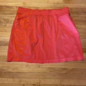 ExOfficio Travel Skirt Zip Pocket Size 14 Salmon Color EUC